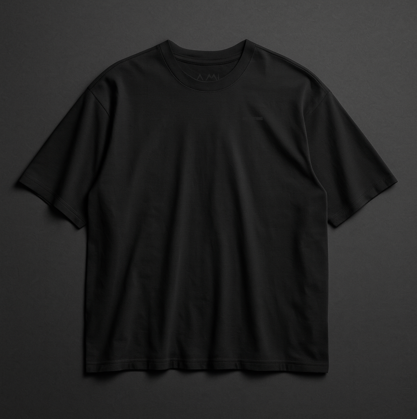 Black Essential Oversized Boxy T- Shirt