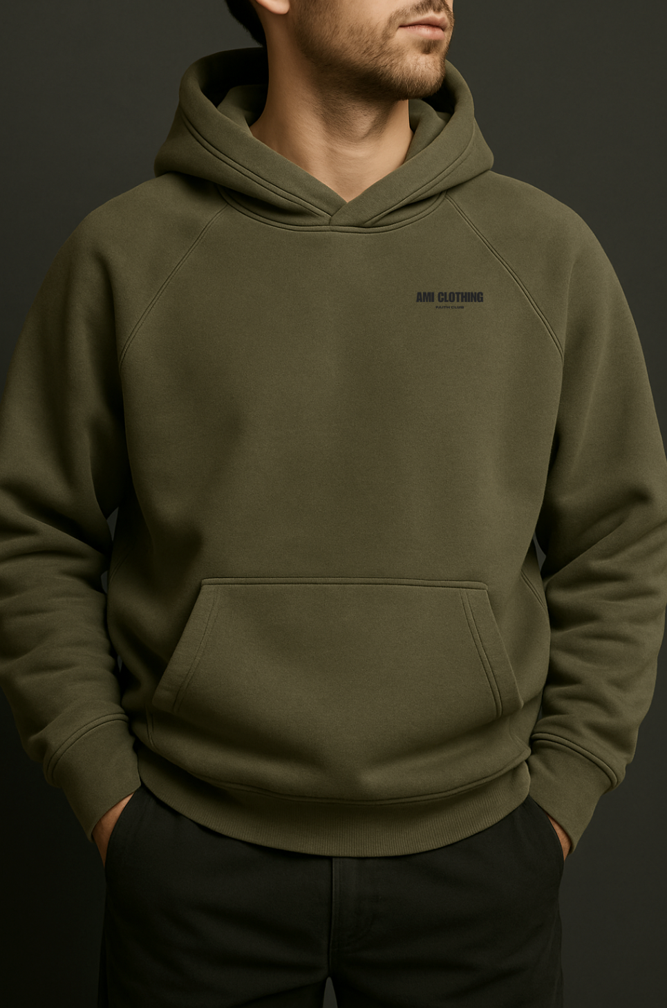 Olive Green Essential Hoodie